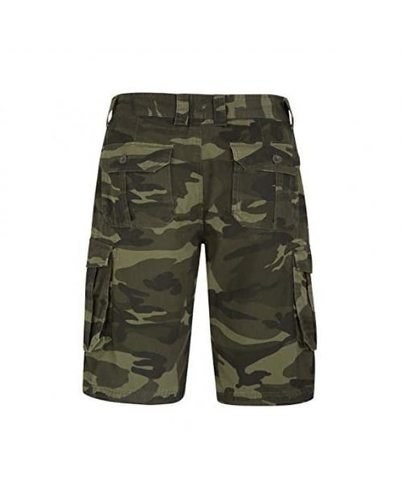 Mountain Warehouse Mens Camo Cargo Shorts -Durable Summer Short Pants