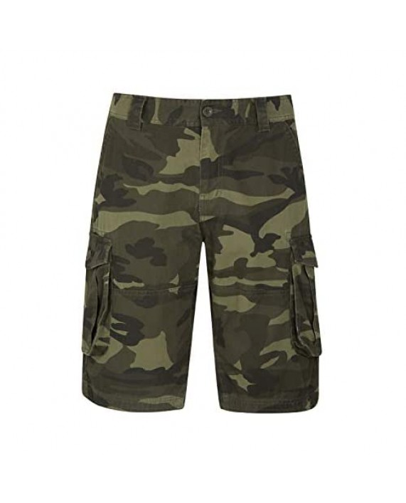 Mountain Warehouse Mens Camo Cargo Shorts -Durable Summer Short Pants