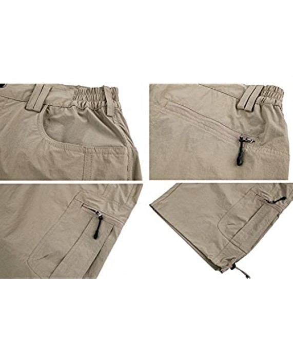 Nonwe Men's Outdoor Quick Dry Hiking Cargo Shorts