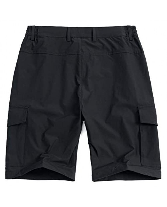 svacuam Men's Casual Quick Dry Exercise Sport Hiking Shorts with Pockets