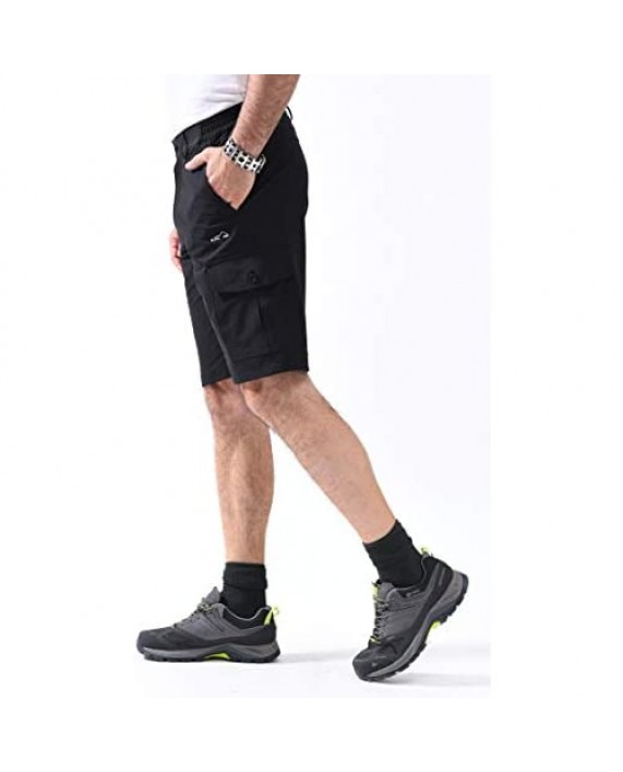 svacuam Men's Casual Quick Dry Exercise Sport Hiking Shorts with Pockets