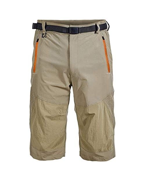 Vcansion Men's Outdoor Quick Dry Hiking Cargo Capri Shorts Summer 3/4 Pants
