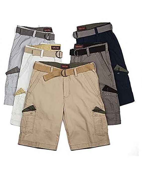 Wearfirst Sportswear Men's Ripstop Belted Legacy Cargo Shorts