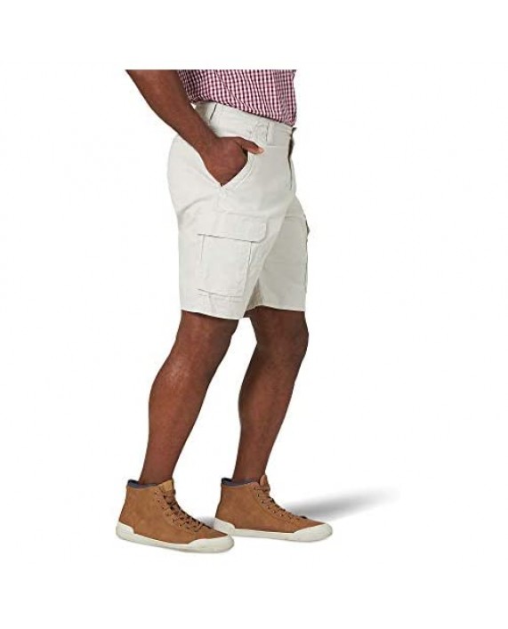 Wrangler Men's Relaxed Fit at The Knee Flex Cargo Shorts (Dark Putty 44)