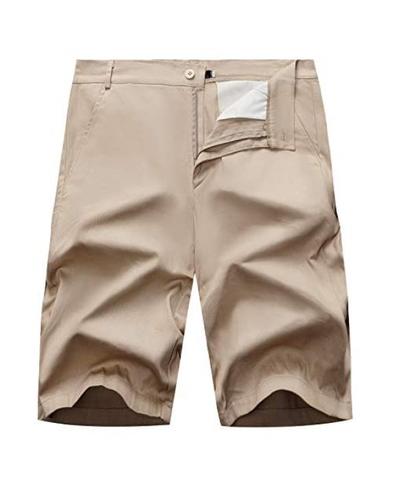 ZIOLOMA Men's Dungarees Premium Cotton Classic Relaxed Fit Cargo Shorts